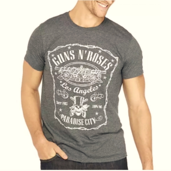 Bravado Guns N' Roses Paradise City Label Men's T-Shirt - Picture 6 of 6